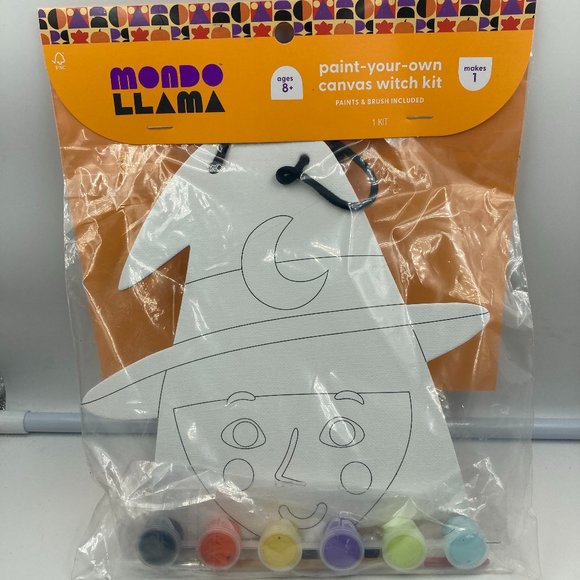 Mondo Llama Paint-Your-Own Canvas Witch Kit - Picture 2 of 3